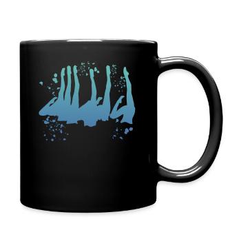 Artistic Swim Team Synchronschwimmen - Tasse einfarbig - Schwarz - Rechts