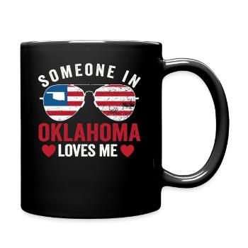 Quelqu’un dans l’Oklahoma m’aime - Mug uni - noir - Droite