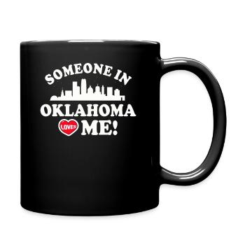 Quelqu’un dans l’Oklahoma m’aime - Mug uni - noir - Droite