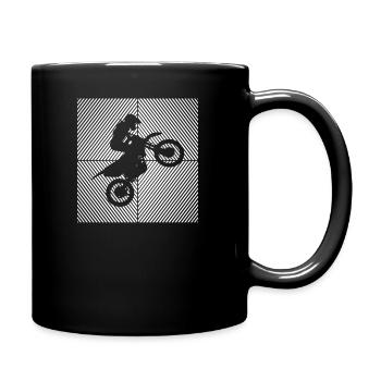 Pit-bike supermotard Dirtbike Vintage Pitbike - Mug uni - noir - Droite