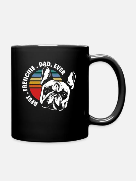 Bester Papa Französische Bulldogge - Tasse einfarbig - Schwarz