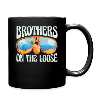 Brothers On The Loose Sibling Journey - Full Colour Mug - black - Right
