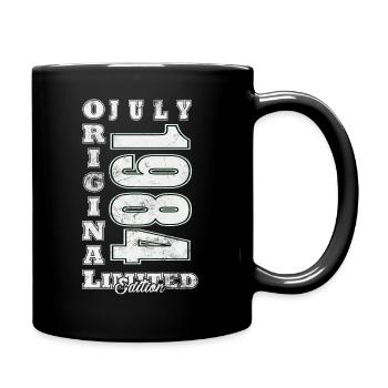 Anniversaire juillet 1984. Don juillet 1984. - Mug uni - noir - Droite