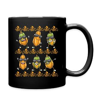 Papaya Tanzen - Tasse einfarbig - Schwarz - Rechts