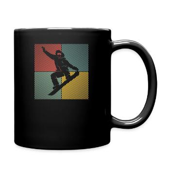 Skiing Ski Ski Lift Skiing Skiing Skis - Full Colour Mug - black - Right