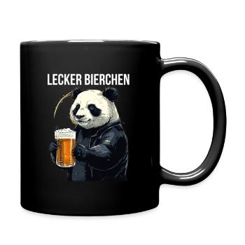 Panda with Beer Yummy Beer Beer Meme Gift - Full Colour Mug - black - Right