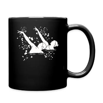 Artistic Swim Team Synchronschwimmen - Tasse einfarbig - Schwarz - Rechts