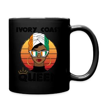 Kenyan Queen African Queen Kenya Flag Kenyan - Full Colour Mug - black - Right