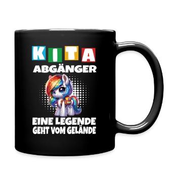 KITA Leavers School Child School Enrollment - Full Colour Mug - black - Right