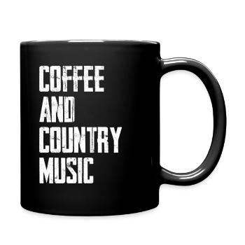 Café et musique country - Mug uni - noir - Droite