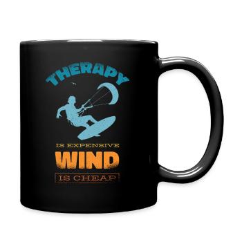 Kitesurf Kiteboards Kitesurfing Kite Surf Board - Mug uni - noir - Droite