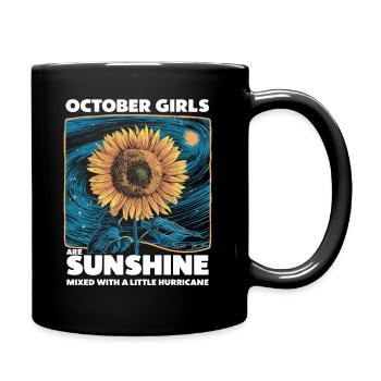 October girls . Birthday Girl - Full Colour Mug - black - Right