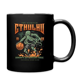 Basketball Cthulhu Kult Lovecraft Necronomicon - Tasse einfarbig - Schwarz - Rechts