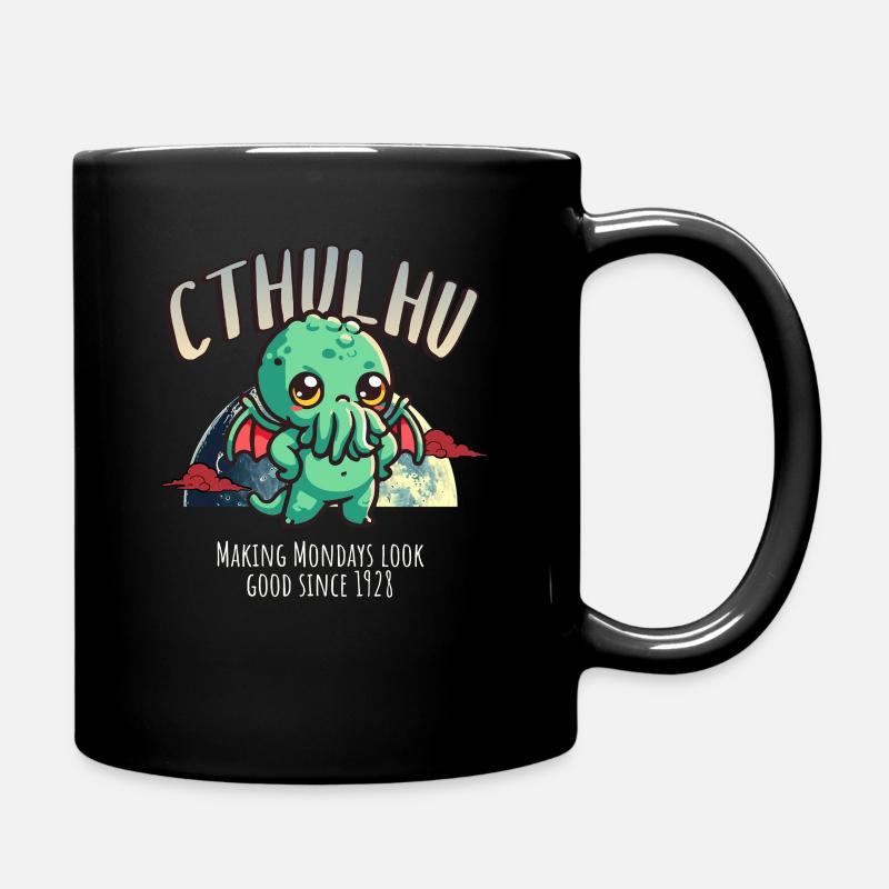 Lundi 1928 - Cthulhu culte Lovecraft Necronomicon - Mug uni - noir