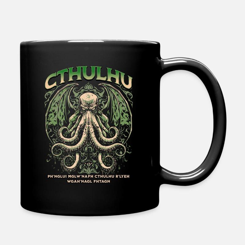 Comsic Horror Cthulhu Kult Lovecraft Necronomicon - Tasse einfarbig - Schwarz