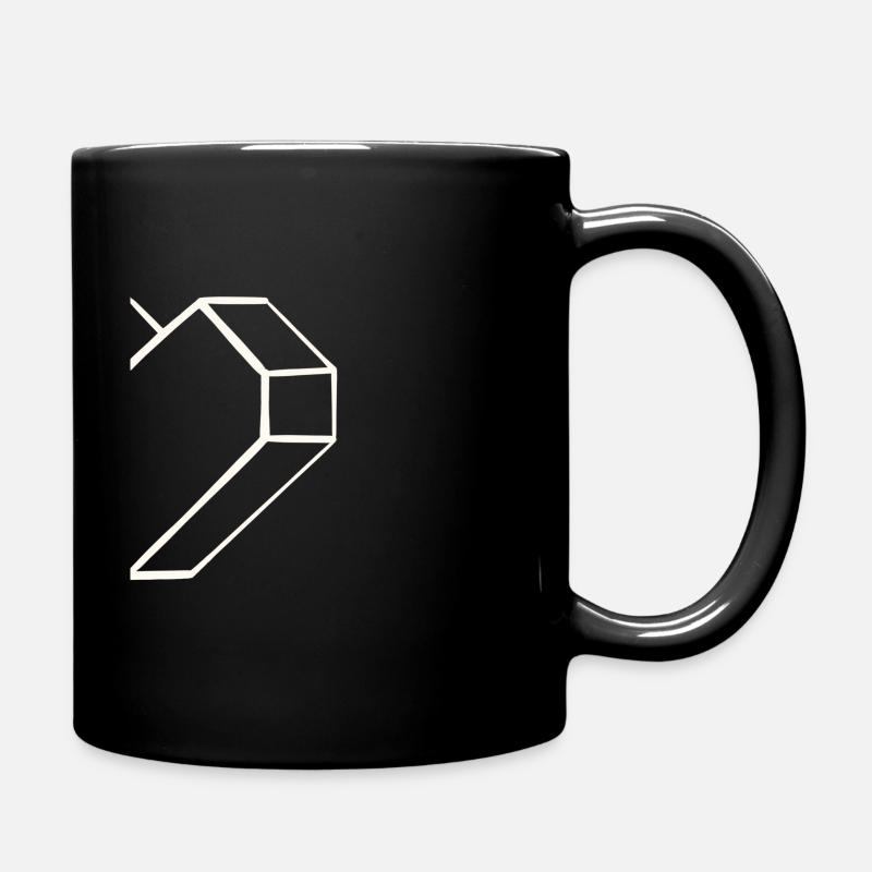 Herz Hälfte Partner Outfit Liebe - Tasse einfarbig - Schwarz
