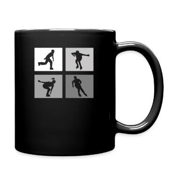 Inline-Skating Rollerskates Inline-Skater - Full Colour Mug - black - Right
