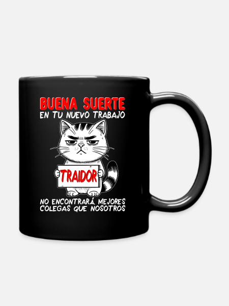 Despedida Compañero Cambio Trabajo Buena Suerte - Taza monocolor - negro
