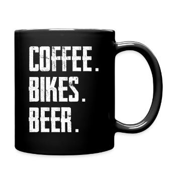 Café Vélos Bière - Mug uni - noir - Droite