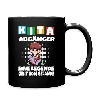 KITA Leavers School Child School Enrollment - Full Colour Mug - black - Right