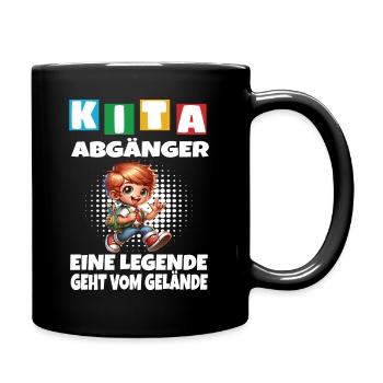 KITA Leavers School Child School Enrollment - Full Colour Mug - black - Right