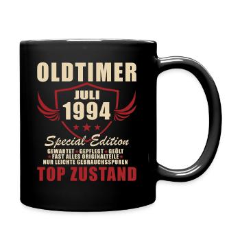 30. Geburtstag Oldtimer Juli 1994 Jahrgang 1994 - Tasse einfarbig - Schwarz - Rechts