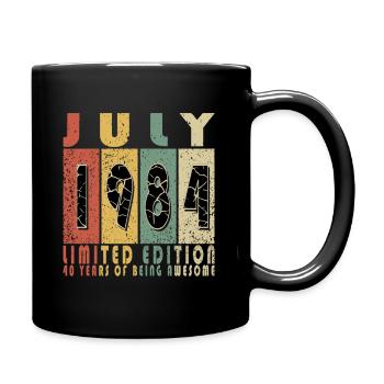 40th Birthday Original July 1984 Vintage 1984 - Full Colour Mug - black - Right