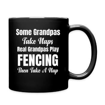 Einige Großväter Machen Ein Nickerchen. Echte - Tasse einfarbig - Schwarz - Rechts
