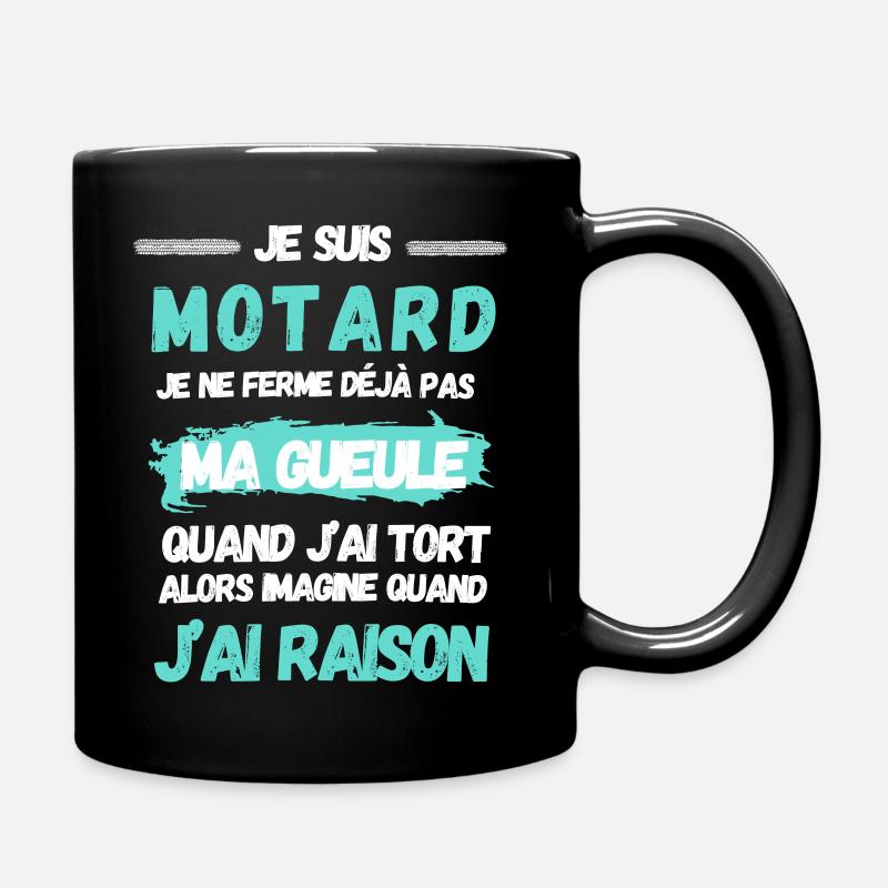 JE SUIS MOTARD... - Mug uni - noir