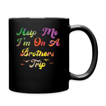 Frères et sœurs, je suis sur le chemin d’un frère - Mug uni - noir - Droite