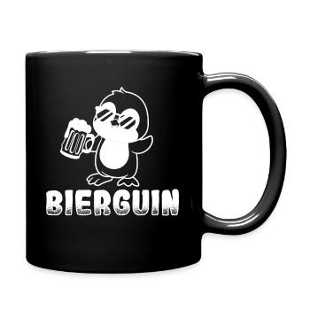 Bierguin Penguin Biertrinken Trinken Hopfen Saufen - Mug uni - noir - Droite