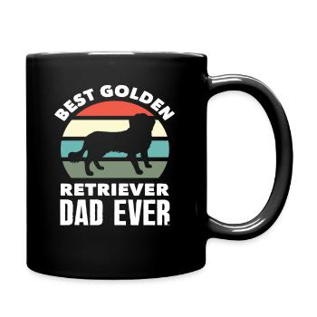 Best Golden Retriever Dad - Full Colour Mug - black - Right