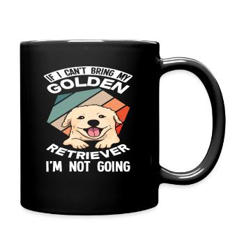 Golden Retriever Owner Pet Gift Idea - Full Colour Mug - black - Right