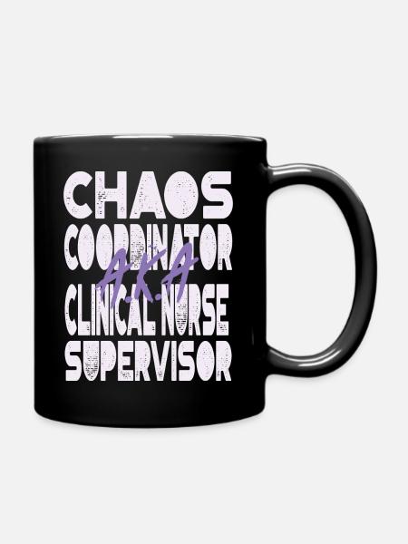 Coordonnatrice du chaos Infirmière clinicienne superviseure - Mug uni - noir