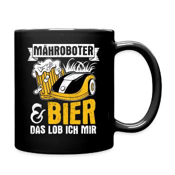 Gardener Beer Fun Garden Booze Drinking Tour Gardener Bi - Full Colour Mug - black - Right