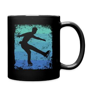 Figure Skating Figure Skating Ice Skating - Full Colour Mug - black - Right