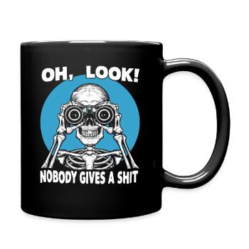 Drôle de design de squelette - Mug uni - noir - Droite