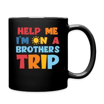 Frères et sœurs, je suis sur le chemin d’un frère - Mug uni - noir - Droite
