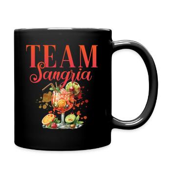Cocktail Barkeeper Team Sangria - Tasse einfarbig - Schwarz - Rechts