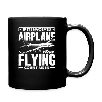 Pilotes d’avions volants - Mug uni - noir - Droite