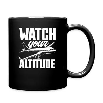 Pilot Pilot Gift Saying - Full Colour Mug - black - Right