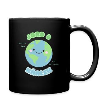 KAWAII ERDE - Tasse einfarbig - Schwarz - Rechts