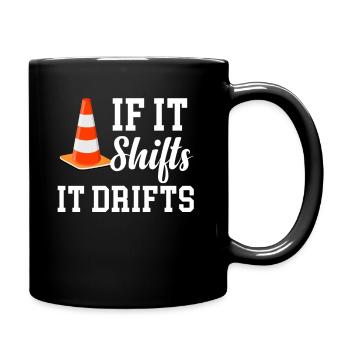 A If It Shifts It Drifts Funny Autocross Engines - Full Colour Mug - black - Right