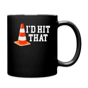 A I'd Hit That Funny Autocross Mechanic Drifting - Full Colour Mug - black - Right