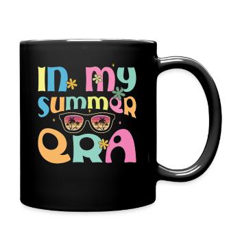 Sommer Feeling Bunt Geschenk - Tasse einfarbig - Schwarz - Rechts