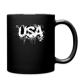 United States Graffiti American Independence Day - Full Colour Mug - black - Right