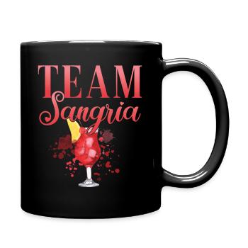Cocktail Barkeeper Team Sangria - Tasse einfarbig - Schwarz - Rechts