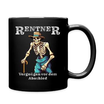 RENTNER Vergnügen vor dem Abschied - Tasse einfarbig - Schwarz - Rechts