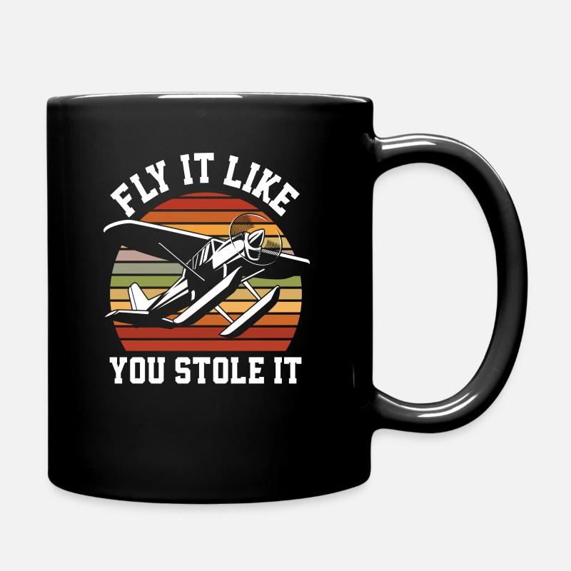 Lustiges Sport Pilot Piloten - Tasse einfarbig - Schwarz
