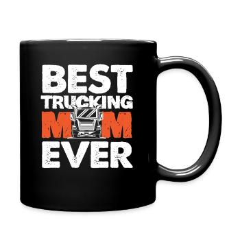 Chauffeur de camion Maman Maman - Mug uni - noir - Droite